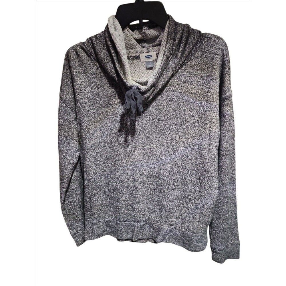 Old Navy Women’s Small Gray Cowl Neck Sweater Long Sleeve Heather Knit Top